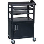 Balt Dual Adjustable Laptop Cart (Black)