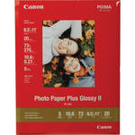 Canon Photo Paper Plus Glossy II (260gsm) for Inkjet - 8.5 x 11" (Letter) - 20 Sheets