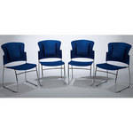 Balt ReFlex Chair 4/Carton (Blue)