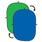Impact Collapsible Background - 5 x 7' (Chroma Blue/Chroma Green)