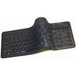 Adesso AKB-220 - Teclado Compacto, Flex�vel, A Prova D��gua (Preto)