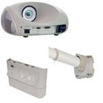 3M SCP712, XGA, 2000 Lumen, Super Close Projection System with Fixed Wall Mount and I/O Module      