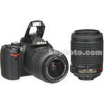 Nikon Kit de C�mera Digital SLR D60 com Lentes VR 18-55mm e VR 55-200mm