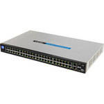 Linksys 48-Port 10/100 + 2-Port 10/100/1000 Gigabit Smart Switch with 2 Combo SFPs