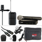 Shure S�rie PG - Kit Combo B�sico com Microfone de M�o e Lapela Sem Fio (H7 / 536 - 548MHz)