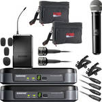 Shure S�rie PG - Kit Combo Duplo com Microfone de M�o e Lapela Sem Fio (H7 / 536 - 548MHz)