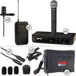 Shure S�rie PG - Kit Combo Duplo com Microfone de M�o e Lapela Sem Fio (K7 / 590 - 602MHz)