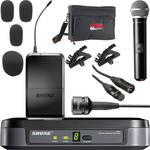 Shure S�rie PG - Kit Combo B�sico com Microfone de M�o e Lapela Sem Fio (M7 / 672 - 674MHz)