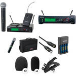 Shure Kit Combo B�sico de Microfone de M�o e de Lapela Sem Fio S�rie SLX (H5 / 518 - 542 MHz)
