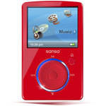SanDisk Sansa Fuze 4GB MP3 Player (Red)