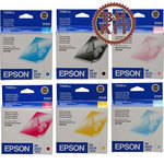 Epson Ink Cartridge Set (6-cartridges) for Epson Stylus Photo RX700 Inkjet Printer