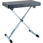 K&M 14065 X-Style Keyboard Bench (Silver)