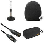B&H Photo Handheld Microphone Accessory Kit with Pouch and Desk Stand
