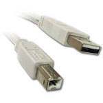 CablesToGo 16.4' (5 m)  USB 2.0 A/B Cable (White)