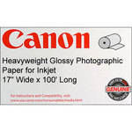 Canon Heavyweight Glossy Photographic Paper (300gsm) for Inkjet - 17" Wide x 100' Long (Glossy)