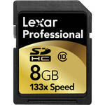 Lexar 8GB Professional 133x Secure Digital (SDHC) Card