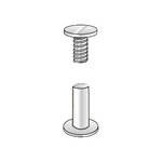 Lineco 870-2050 Bindding Posts, .5"  (3 Pack)