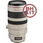 Canon 28-300mm f/3.5-5.6L IS USM AF Lens w/LensCoat Lens Cover (White) & Hoodie (Black)