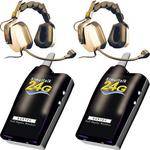 Eartec 2 Beltpacks Simultalk 24G c/ Headsets Max Double 