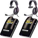 Eartec 2 Simultalk 24G Beltpacks w/ ProLine Single Headsets