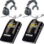 Eartec 2 Beltpacks Simultalk 24G c/ Headsets Ultra Single
