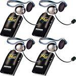 Eartec 4 Simultalk 24G Beltpacks w/ Monarch Headsets