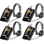 Eartec 4 Simultalk 24G Beltpacks w/ SlimLine Single Headsets