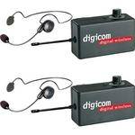 Eartec 2 R�dios de Comunica��o Digicom c/ Headsets Cyber 