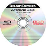 Delkin Devices BD-R Archival Gold Blu-Ray Recordable Disc in Jewel Case