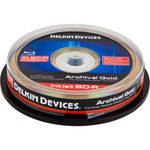 Delkin Devices BD-R Archival Gold Blu-Ray Inkjet Printable Disc (Spindle Pack of 10)