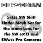 Horseman 21566  SW Shift Finder Mask Set for the 38mm Lens for the SW 6x12 and SW612 Pro Cameras 