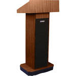 AmpliVox Sound Systems S505 Executive Sound Column Lectern (Walnut)
