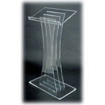 AmpliVox Sound Systems SN3065 Contemporary Acrylic Lectern (Clear)