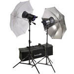 Interfit Stellar XD 150 Flash Two Monolight Umbrella Kit (120VAC)
