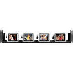 Delvcam 4-Unit Rack Mounting Kit (Single Power Supply) f/ Four V2500 Monitors 