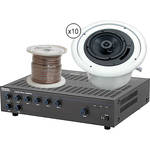 Atlas Basic Single-Zone, 70V Ceiling Sound System for up to 3,000 sq ft.