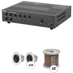 Atlas Basic Single-Zone, 70V Ceiling Sound System for up to 3,500 sq ft.