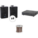 Atlas Basic Single-Zone, 70V Wall Mount Sound System for up to 3,000 sq ft.