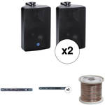 Atlas Basic Two-Zone, 70V Wall Mounted Sound System for up to  1,000 sq ft.