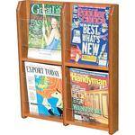 H. Wilson WMA4 Wood Literature Display (23.5 x 20.25 x 2.75")