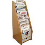 H. Wilson WMR11M Wood Literature Display (14.5 x 41.5 x 16.25")