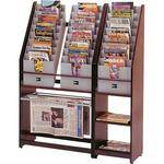 H. Wilson WMR24TN Wood Literature Display (45.5 x 54.5 x 12.25")