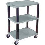 H. Wilson WT34SG Commercial Busing Cart (24 x 24 x 18", Gray) 