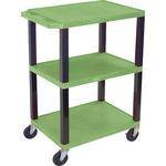 H. Wilson WT34SGR Commercial Busing Cart (24 x 24 x 18", Green) 