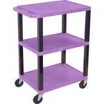 H. Wilson WT34SP Commercial Busing Cart (24 x 24 x 18", Purple) 