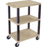 H. Wilson WT34SPQ Commercial Busing Cart (24 x 24 x 18", Putty) 