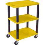 H. Wilson WT34SY Commercial Busing Cart (24 x 24 x 18", Yellow) 