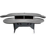 Middle-Atlantic ESUR-PS 60" Edit Center Desk with Overbridge (Pepperstone)