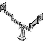 Chief KCY210 Height-Adjustable Dual Arm Dual Monitor Desk Mount (Black)