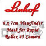 Linhof 001448 6 x 7cm Viewfinder Mask for Rapid Rollex 45 Camera